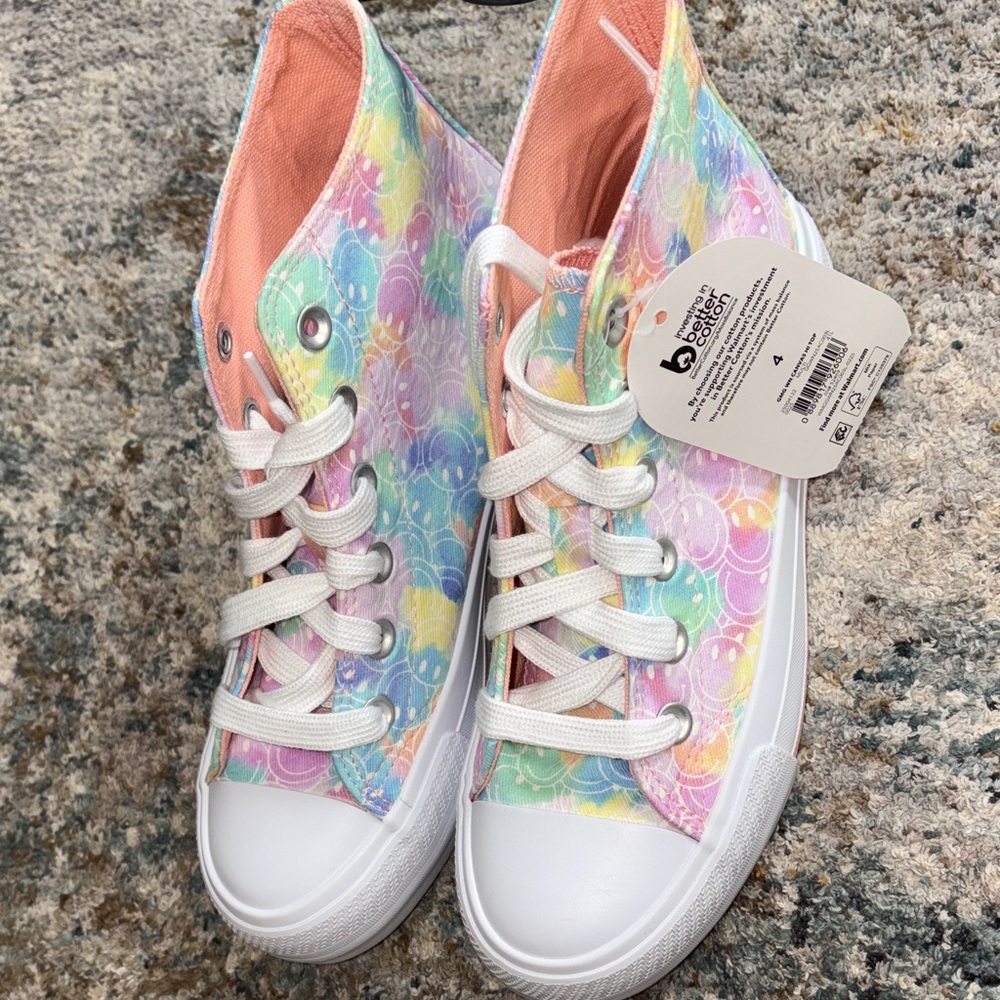 Colorful High-Top Sneakers